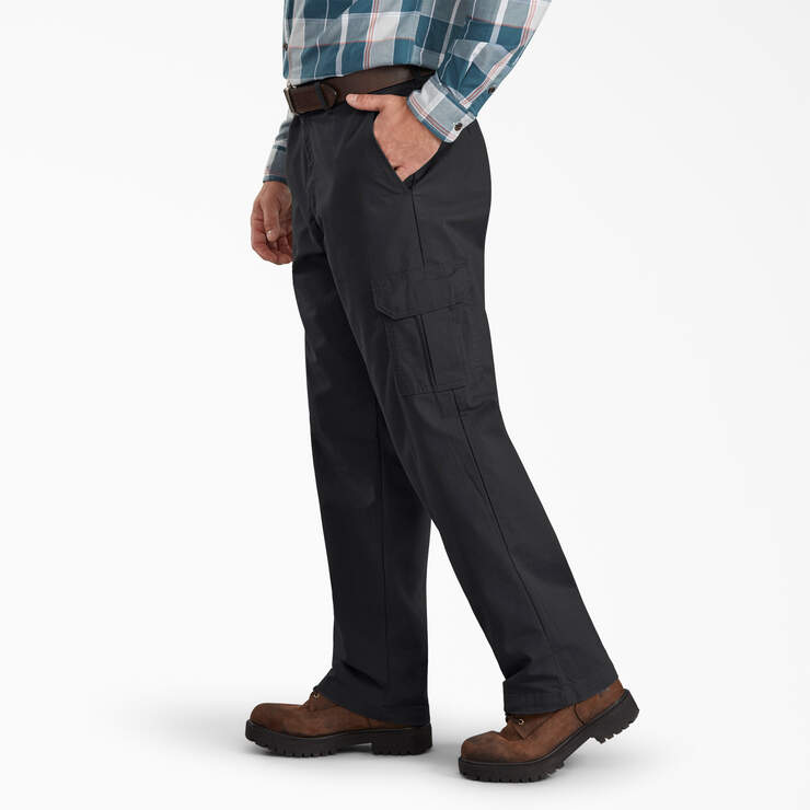 Regular Fit ToughMax Ripstop Cargo Pants - Rinsed Black (RBK) image number 3