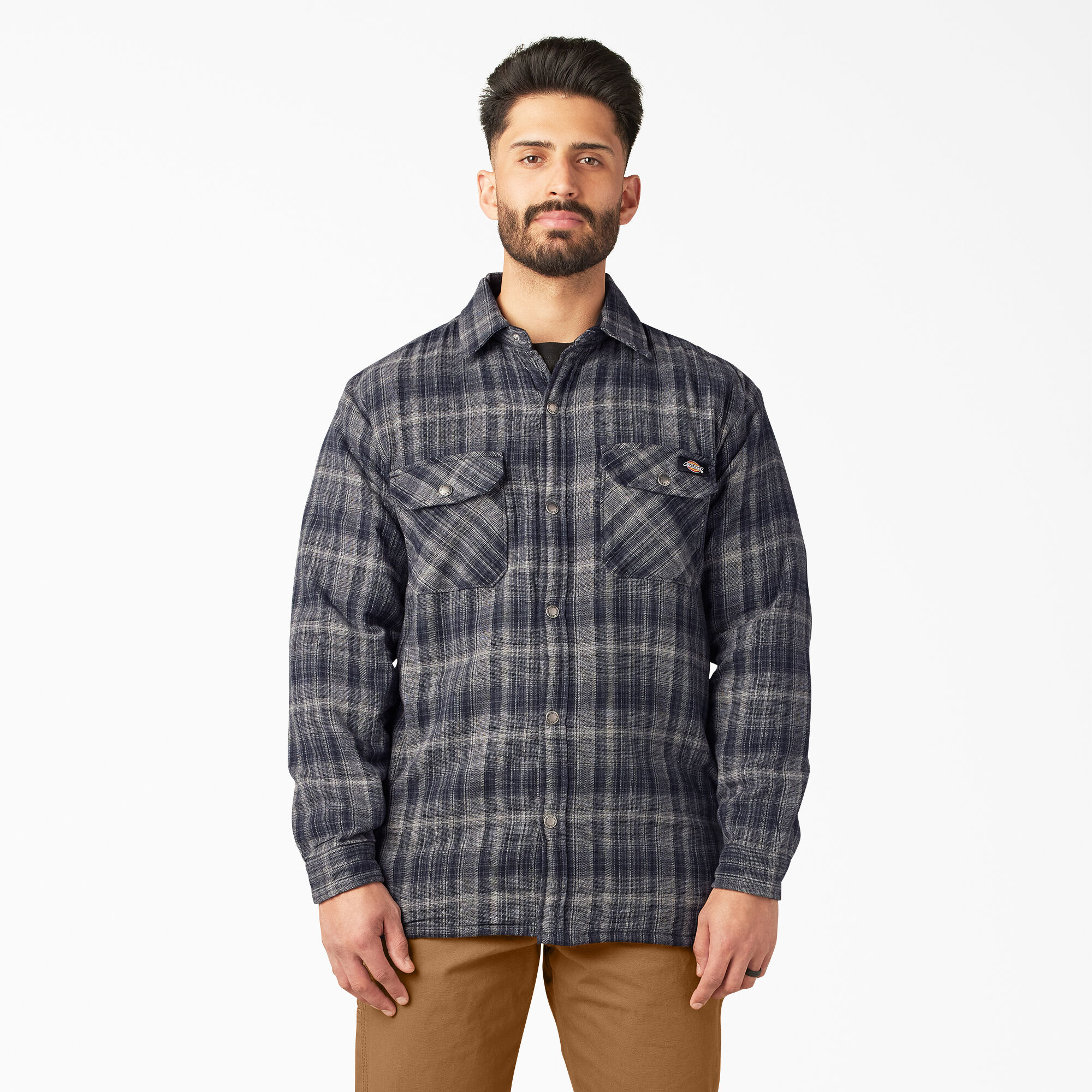 High Pile Fleece Lined Flannel Shirt Jacket with DWR Men s Shirt