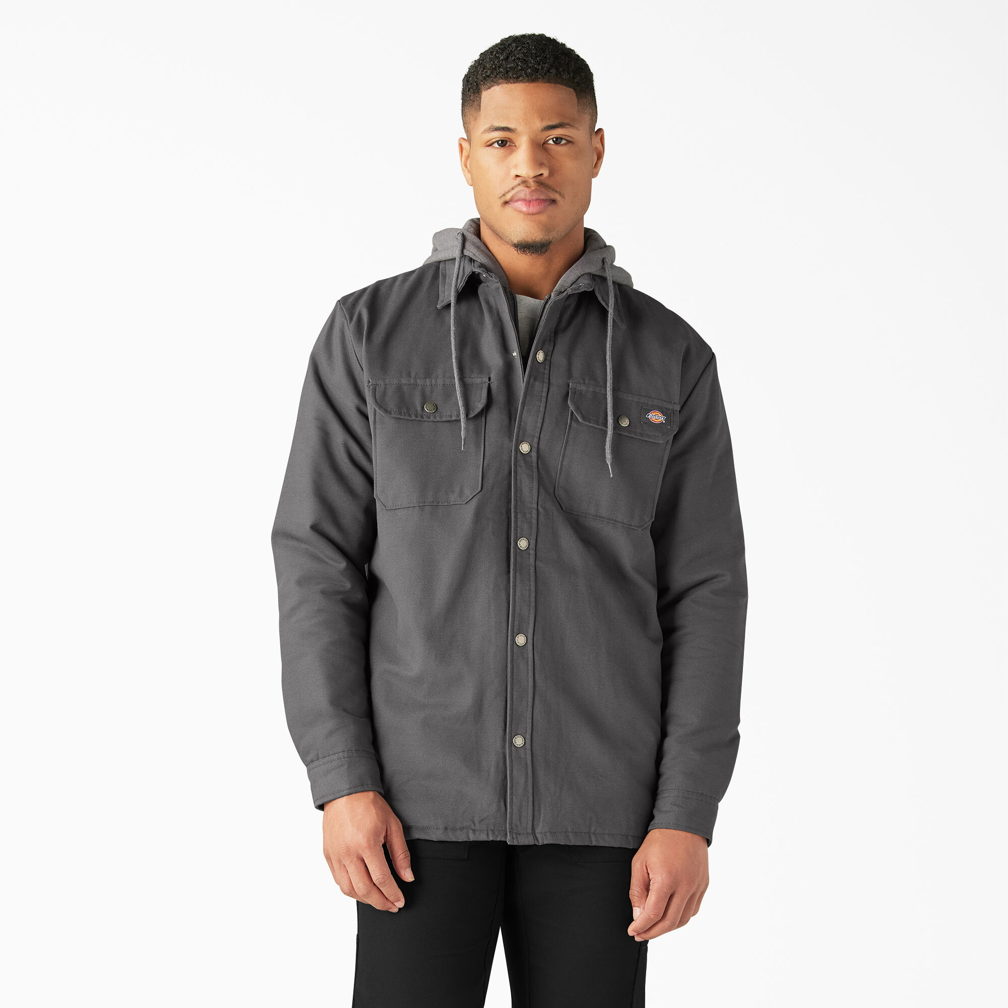 Fleece Hooded Duck Shirt Jacket with Hydroshield | Mens Shirt