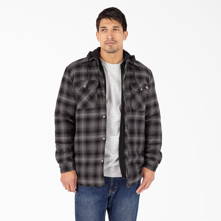 Veste-chemise en flanelle avec technologie Hydroshield - Black Ombre Plaid &#40;AP1&#41;