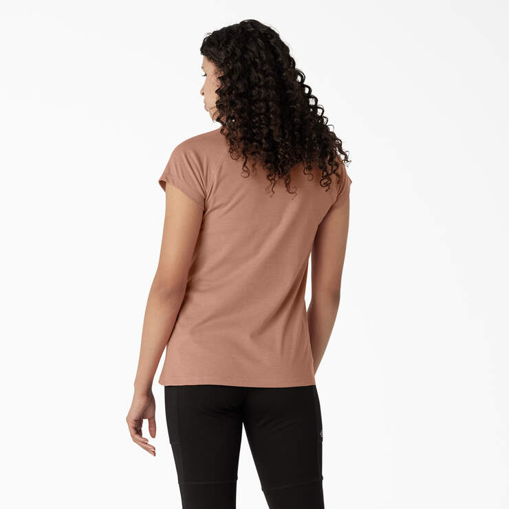 Women's Cooling Short Sleeve Pocket T-Shirt - Cork Single Dye Heather (C2K) image number 2