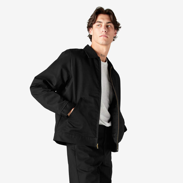 Insulated Eisenhower Jacket - Black (BK) image number 4