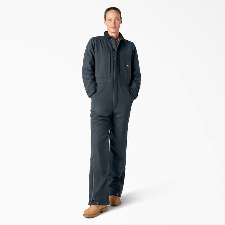 Women’s Insulated Duck Canvas Coverall - Diesel Gray (YG) image number 1