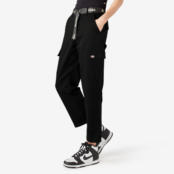 Women&#39;s Cropped Cargo Pants - Black &#40;BKX&#41;