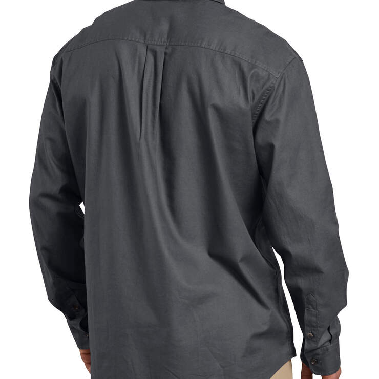 Relaxed Fit Icon Long Sleeve Solid Shirt - Stonewashed Charcoal Gray (SCH) image number 2