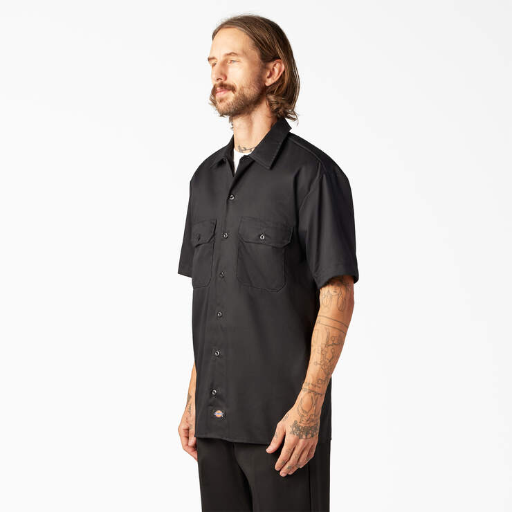 Flex Relaxed Fit Short Sleeve Twill Work Shirt | Dickies Canada ...
