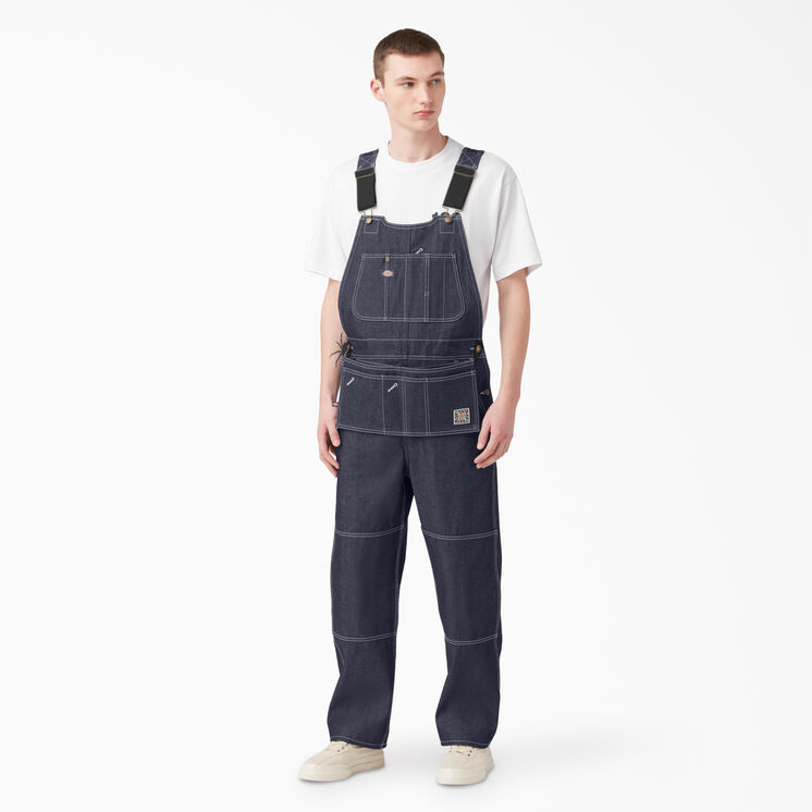 100 Year Denim Double Knee Bib Overalls - Indigo Blue &#40;NB&#41;