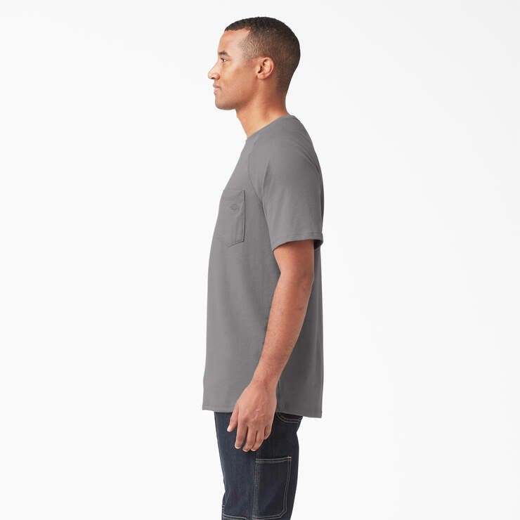 Cooling Short Sleeve Pocket T-Shirt - Smoke Gray (SM) image number 3
