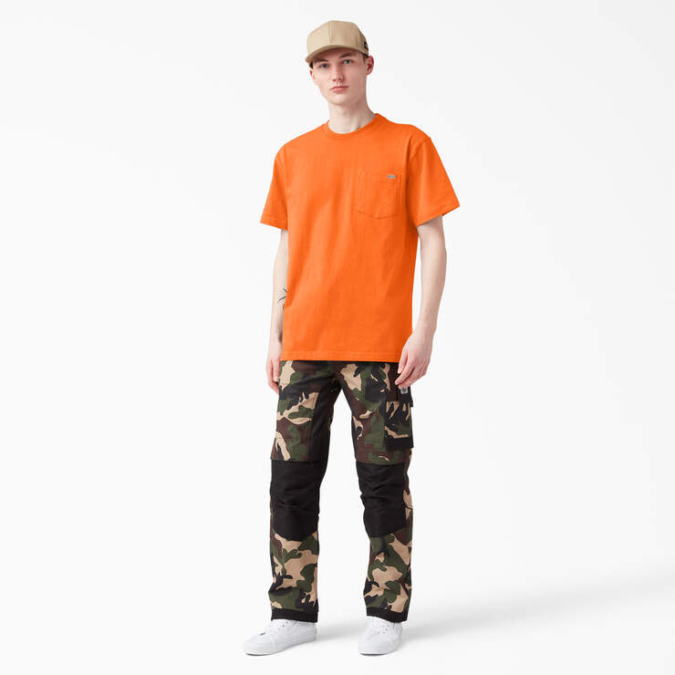 T-shirt épais à manches courtes de couleur fluo - Bright Orange (BOD) numéro de l’image 9