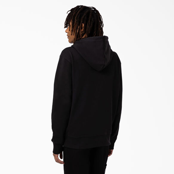 Chandail &agrave; capuchon de coupe d&eacute;contract&eacute;e avec logo skateboard Dickies sur la poitrine - Black &#40;KBK&#41;