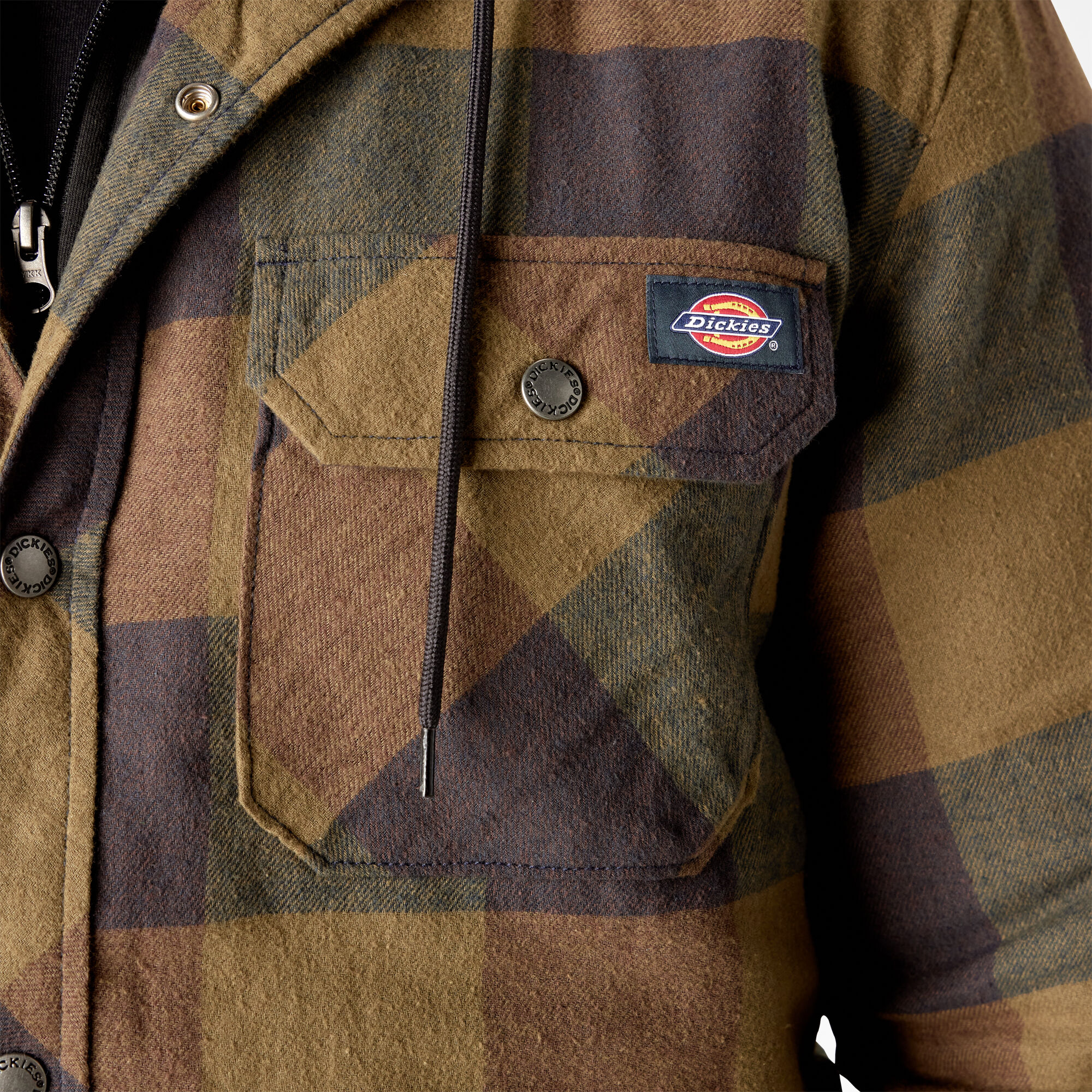 Dickies quilted discount hooded jacket