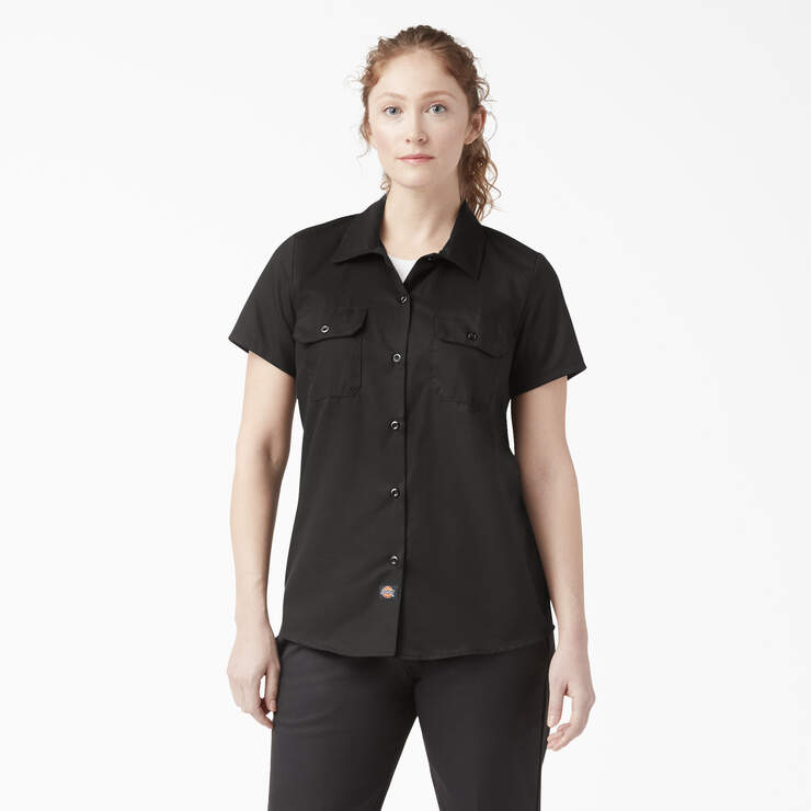 Women's 574 Original Work Shirt - Black (BSK) image number 1