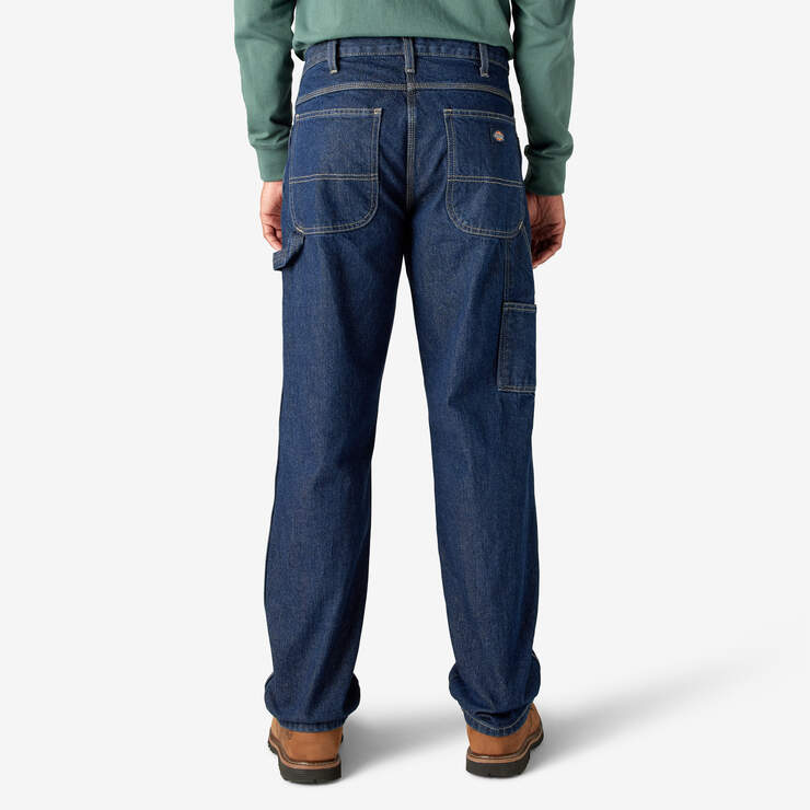 Relaxed Fit Heavyweight Carpenter Jeans - Rinsed Indigo Blue (RNB) image number 2
