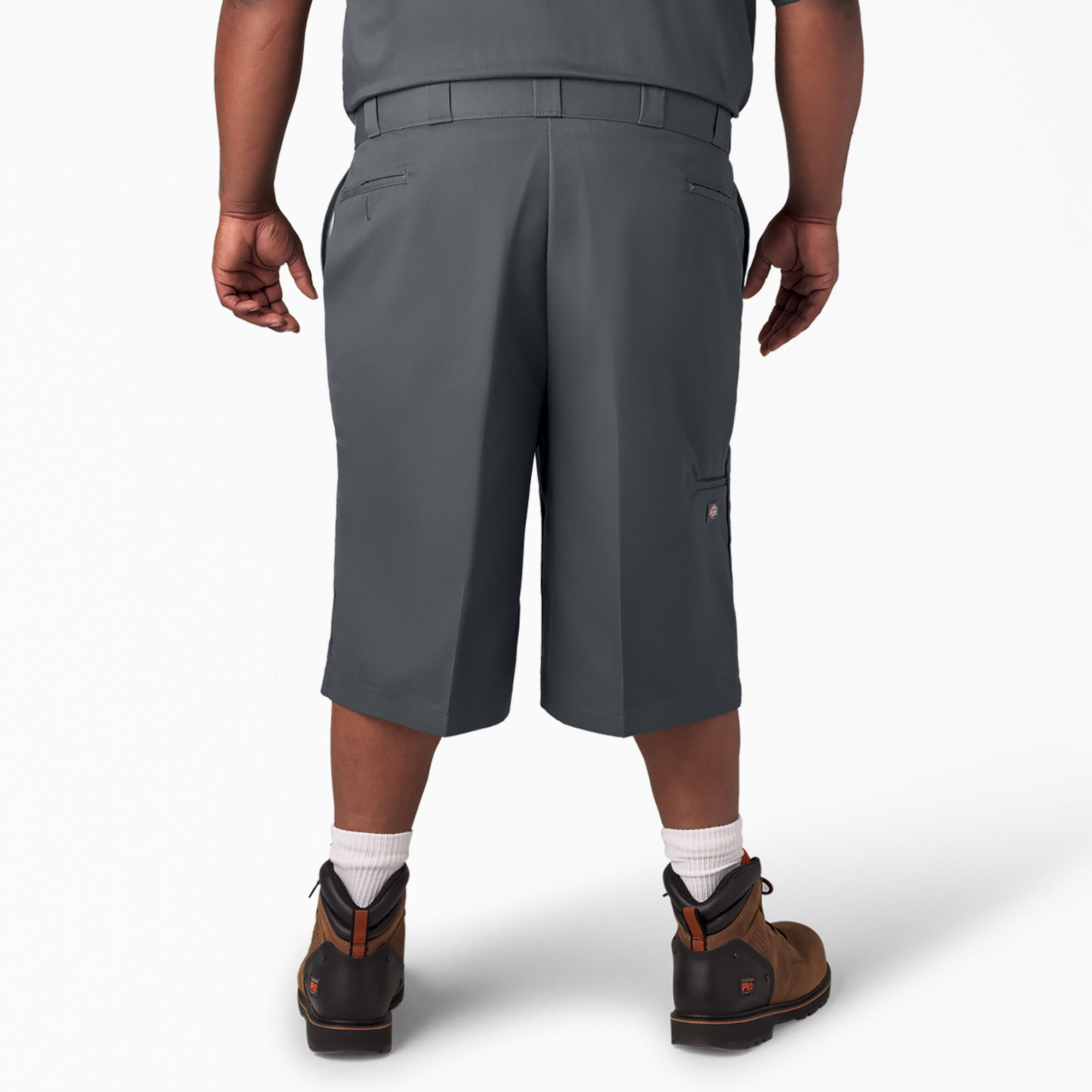 Loose Fit Flat Front Work Shorts 13