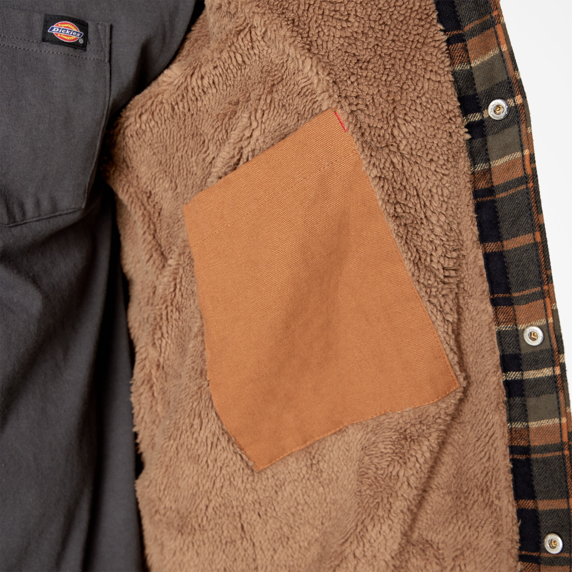 High Pile Fleece Lined Flannel Shirt Jacket with DWR Men s Shirt