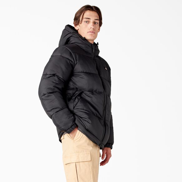 Manteau matelass&eacute; &agrave; capuchon Waldenburg - Black &#40;BKX&#41;