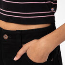 T-shirt ray&eacute; &agrave; manches courtes Westover pour femmes - Black &#40;KBK&#41;