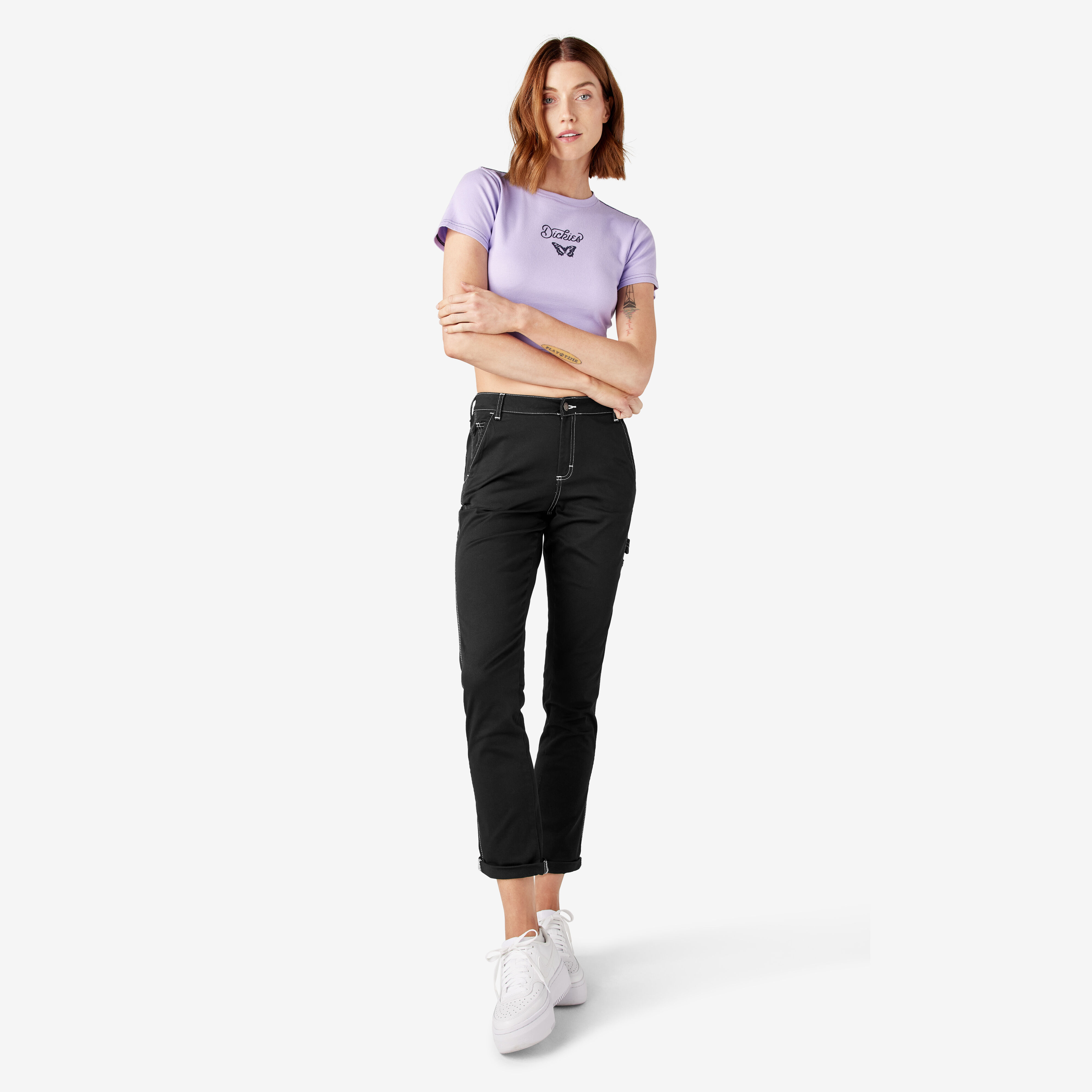 Dickies women's slim fit pants sales