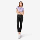 Women&#39;s Slim Straight Fit Roll Hem Carpenter Pants - Black &#40;BKX&#41;