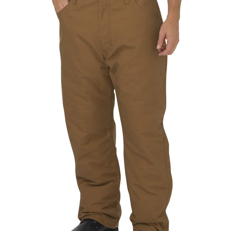 Flame-Resistant Relaxed Fit Straight Leg Insulated Duck Pants - Brown Duck (BD) numéro de l’image 1