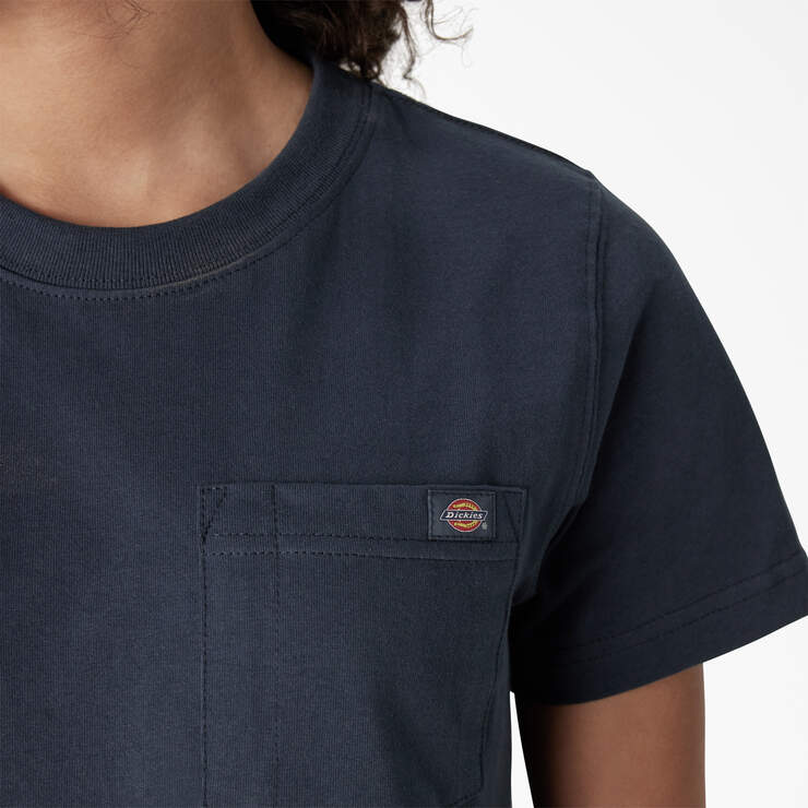 T-shirt épais à manches courtes et à poche pour femmes - Airforce Blue (AF) numéro de l’image 5