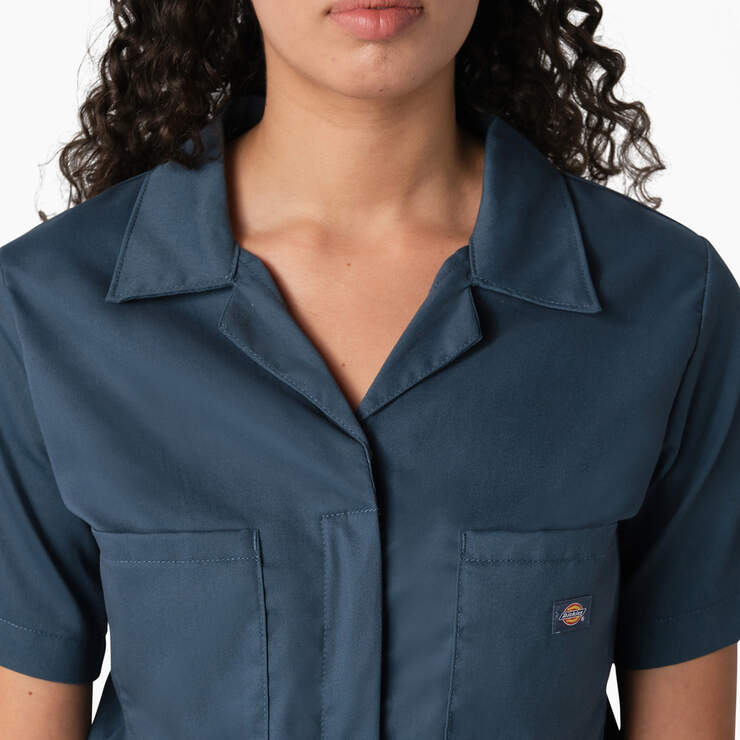 Women's FLEX Cooling Short Sleeve Coveralls - Airforce Blue (AF) image number 4