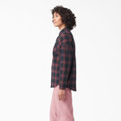 Chemise Bakerhill de coupe ample pour femmes - Wine/Black Plaid &#40;BPN&#41;