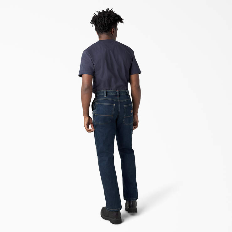 FLEX Regular Fit Carpenter Utility Jeans - Dark Denim Wash (DWI) image number 6