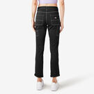 Women&#39;s Slim Straight Fit Roll Hem Carpenter Pants - Black &#40;BKX&#41;
