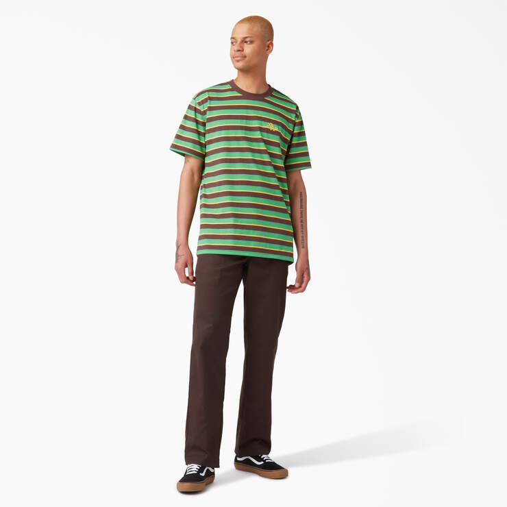 Vincent Alvarez Striped T-Shirt - Leaf Green Stripe (GSL) image number 3