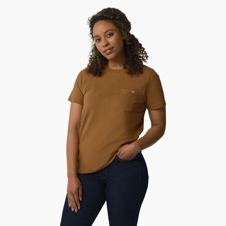 T-shirt &eacute;pais &agrave; manches courtes pour femmes - Brown Duck &#40;BD&#41;