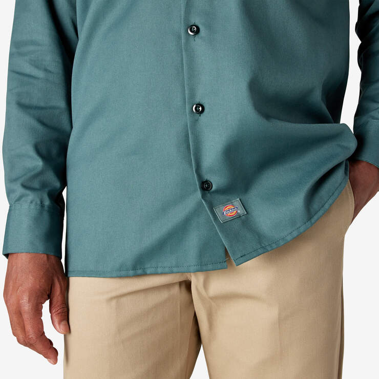 Long Sleeve Work Shirt - Lincoln Green (LN) image number 9