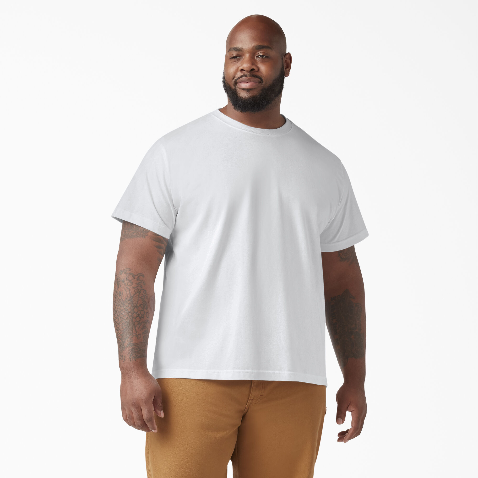 Dickies plain shop white t shirt