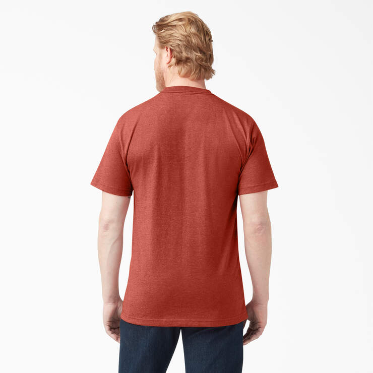 T-shirt en tissu chiné épais à manches courtes - Rustic Red Heather (RRH) numéro de l’image 2
