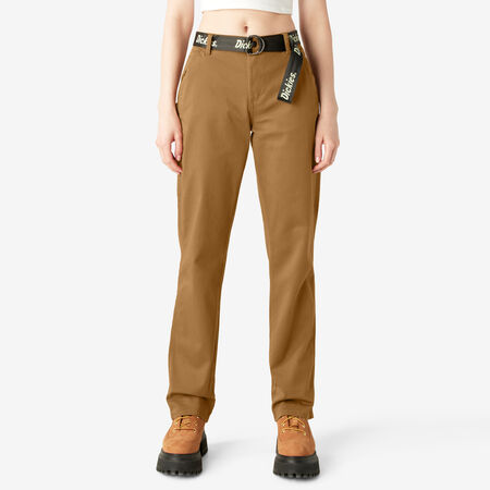 Women&#39;s High Waisted Carpenter Pants - Brown Duck &#40;BD&#41;