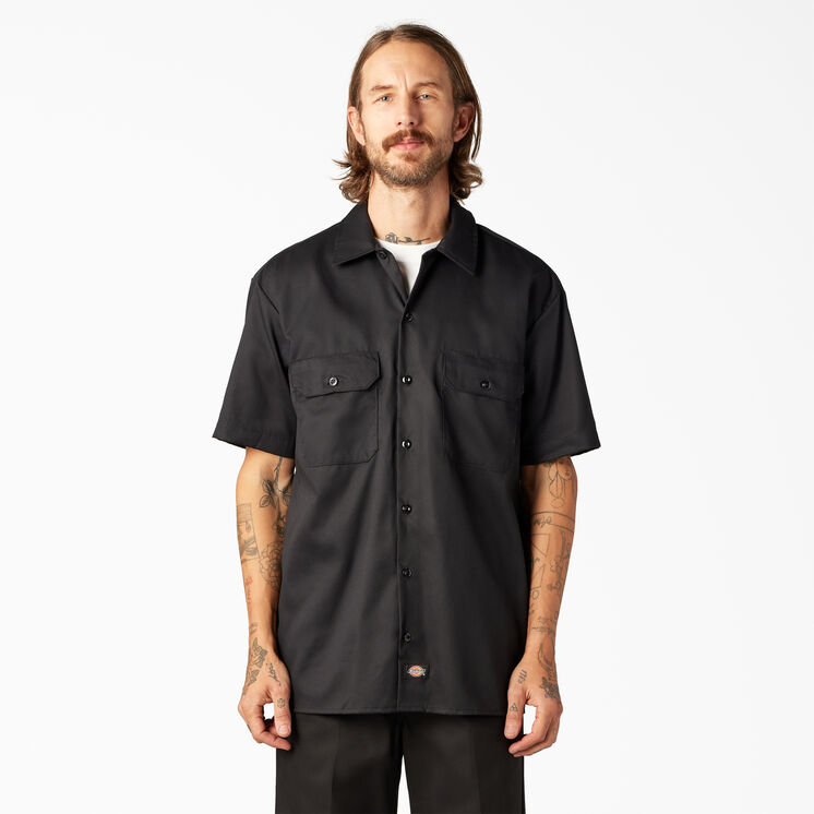 Haut de travail d&eacute;contract&eacute; &agrave; manches courtes - Black &#40;BK&#41;
