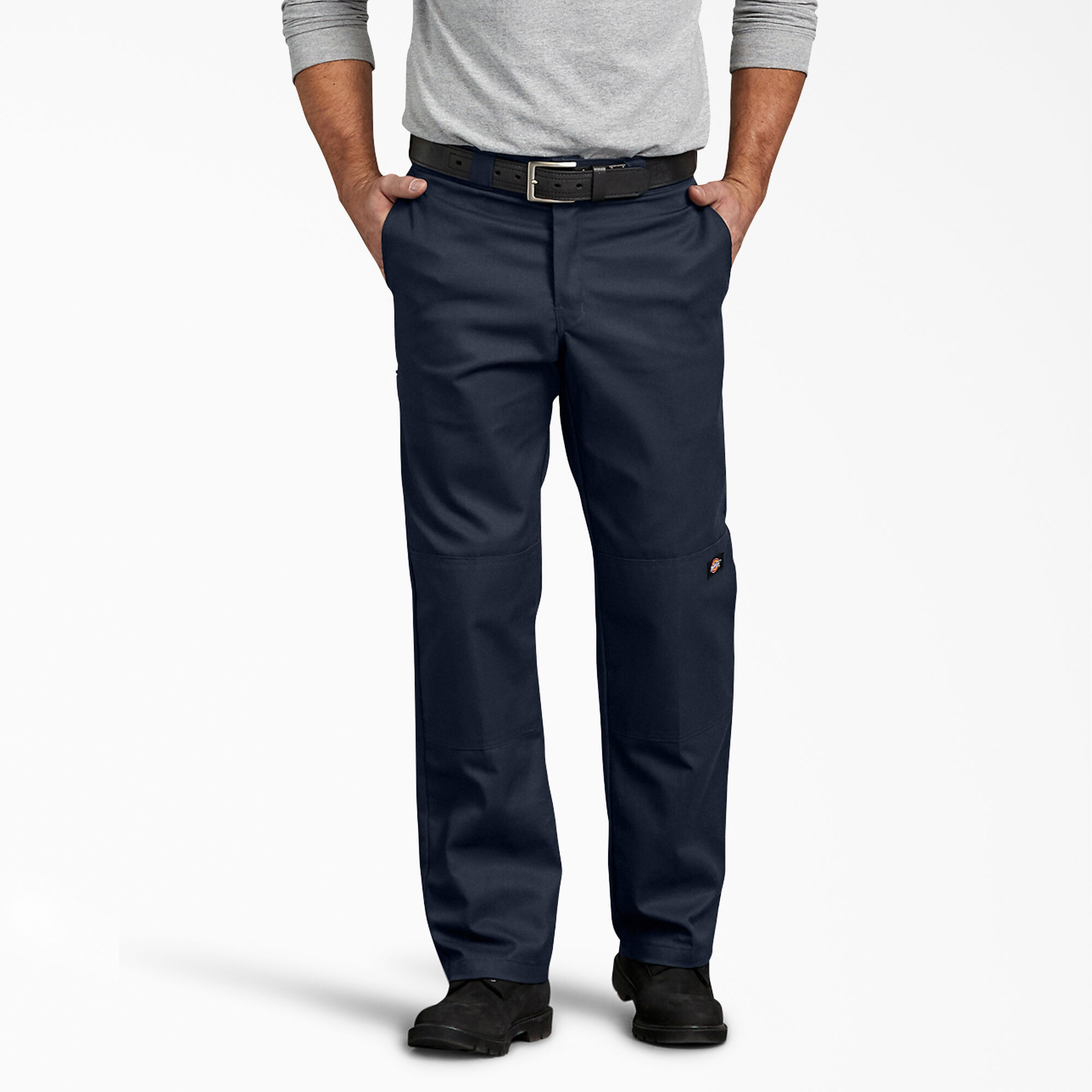 Regular Fit Straight Leg Double Knee Work Pants