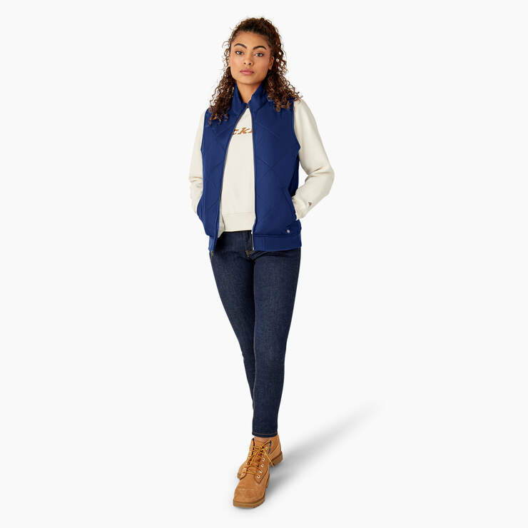 Women's Quilted Vest - Surf Blue (FL) image number 5