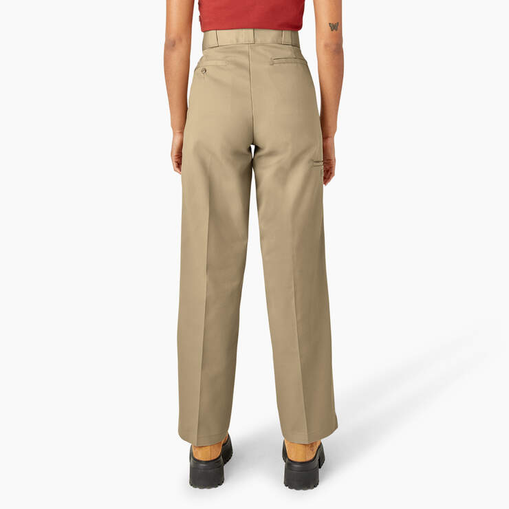 Women’s Loose Fit Double Knee Work Pants - Khaki (KH) image number 2