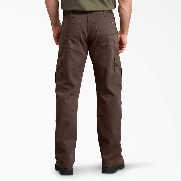 Pantalon cargo de coupe standard en coutil - Stonewashed Timber Brown (STB) numéro de l’image 2