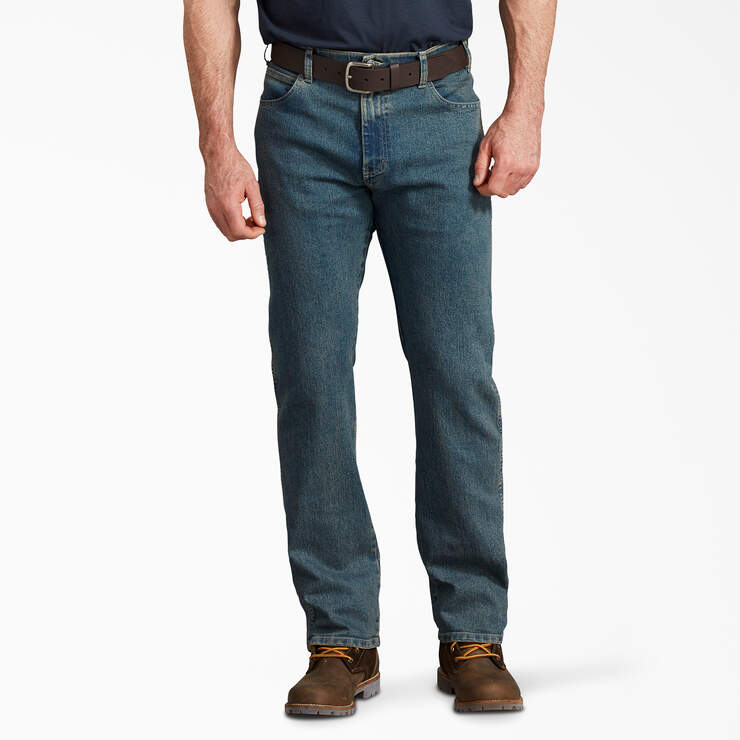 Jeans de coupe standard à ceinture adaptable FLEX - Heritage Tinted Khaki (THK) numéro de l’image 1