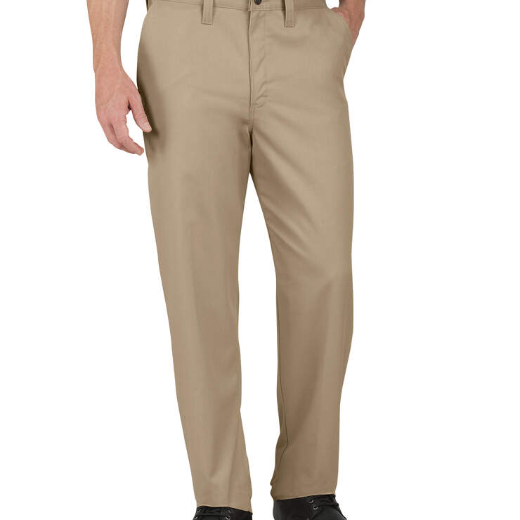 Industrial Relaxed Fit Straight Leg Comfort Waist Pant - Khaki (KH) image number 1