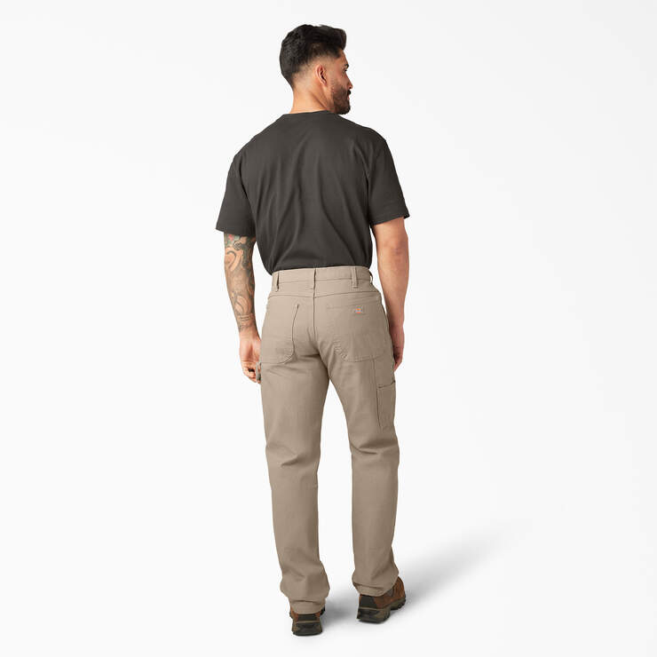 Relaxed Fit Heavyweight Duck Carpenter Pants - Rinsed Desert Sand (RDS) image number 8