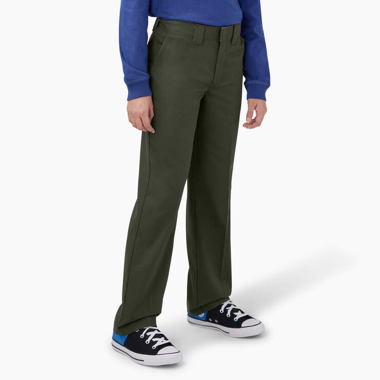Pantalon 873 de coupe ajustée pour garçons, 4 à 20 - Olive Green (OG) numéro de l’image 4