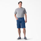 Short menuisier en denim &agrave; ceinture adaptable, 11&nbsp;po - Stonewashed Indigo Blue &#40;SNB&#41;