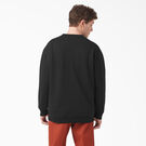 Fleece Embroidered Chest Logo Sweatshirt - Black &#40;KBK&#41;