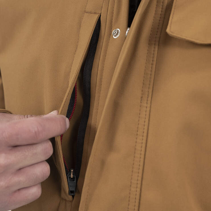Performance Workwear Insulated Jacket - Brown Duck (BD) image number 6
