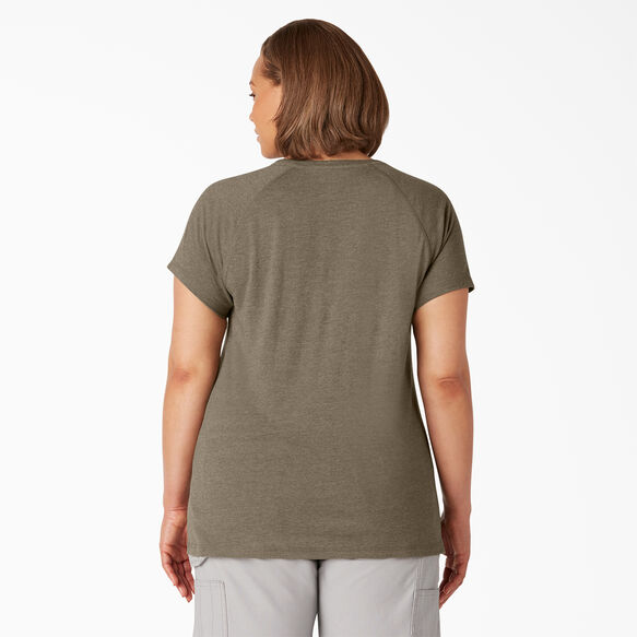 Women&#39;s Plus Short Sleeve Cooling Temp-iQ&reg; Performance T-Shirt - Military Green Heather &#40;MLD&#41;