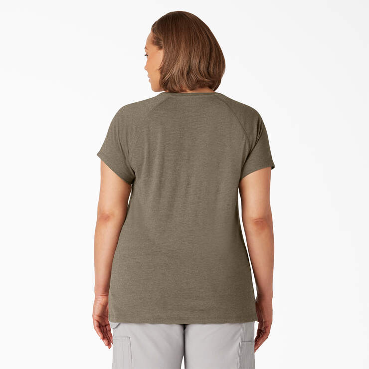 T-shirt taille plus à manches courtes Temp-iQ® Performance pour femmes - Military Green Heather (MLD) numéro de l’image 2