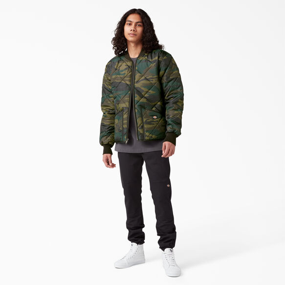 Camo Diamond Quilted Jacket - Hunter Green Camo &#40;HRC&#41;